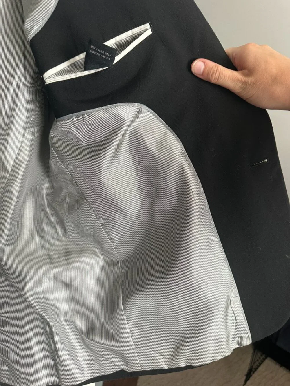 Men's Black Sport Coat Size 42S